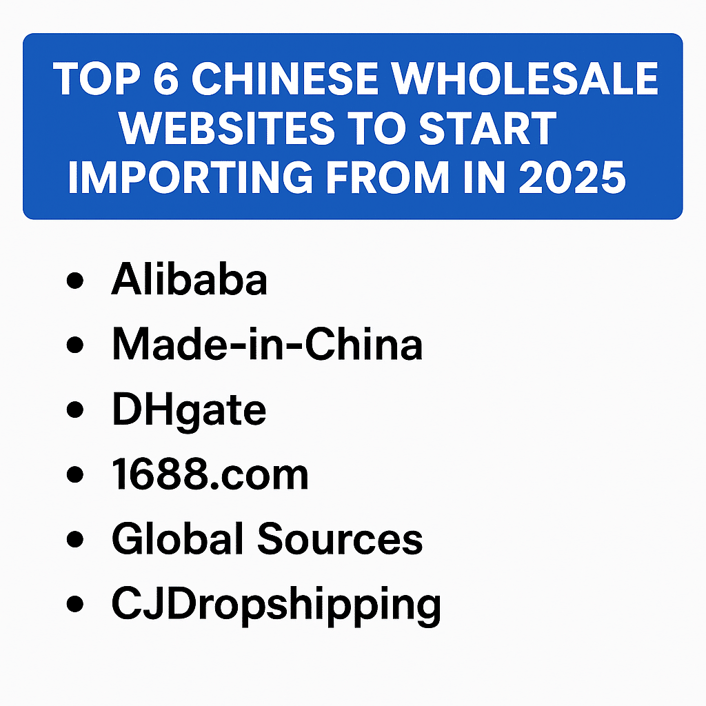 Top 6 Chinese Wholesale websites to start importing from in 2025